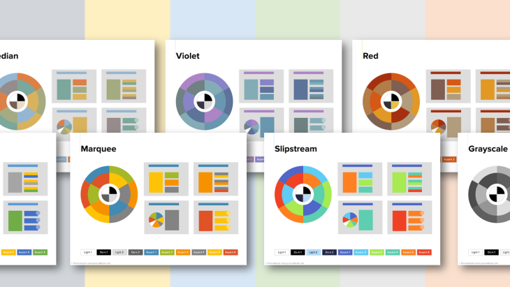 23 color themes ready to use in PowerPoint 2013 - Presentitude 