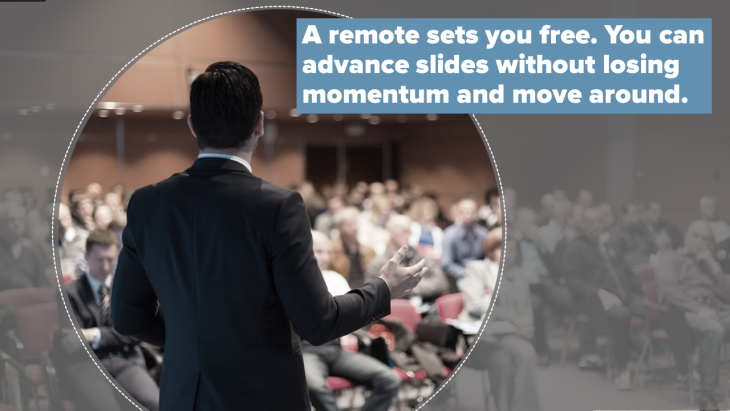 A presentation remote will set you free!