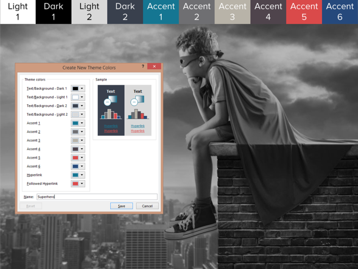 Create a PowerPoint color theme