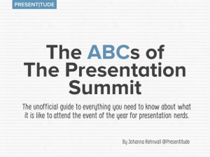 The ABCs of The Presentation Summit