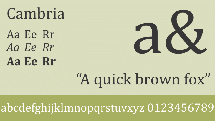 Cambria Font Mac Download