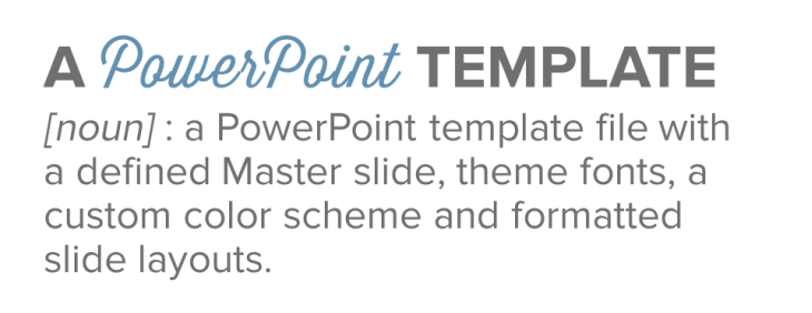 What is a PowerPoint template?